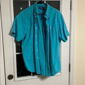 Polo shirt sleeve button up